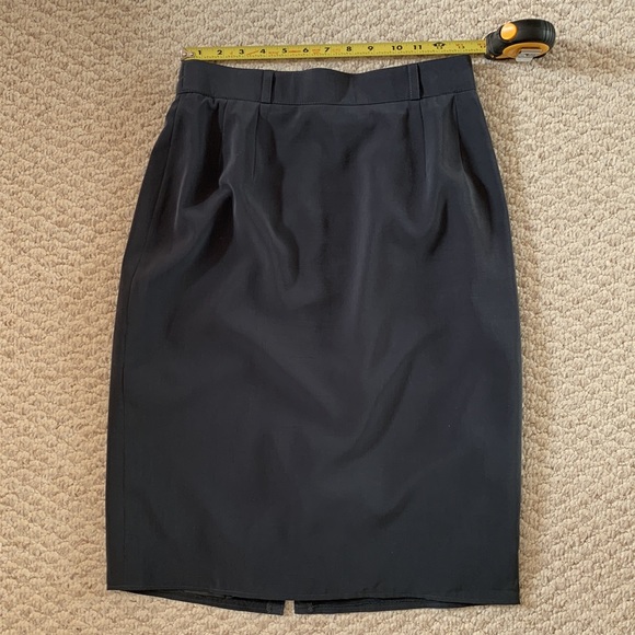 Jean Claire Vintage Dark Gray Skirt and Blazer Set - Picture 5 of 8